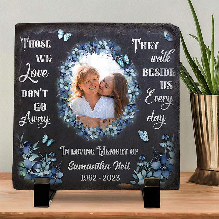 Personalized Mother Memorial Stone, Custom Photo Memorial Stone for Home or Garden, Loss of Mom Gift