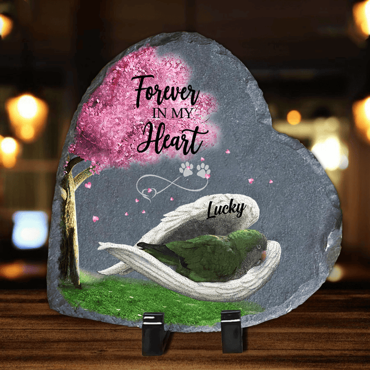 Personalized Quacker Parrot Sleeping Angel Wing Garden Stone Pet Lovers gifts Memorial gift for Loss of Dog
