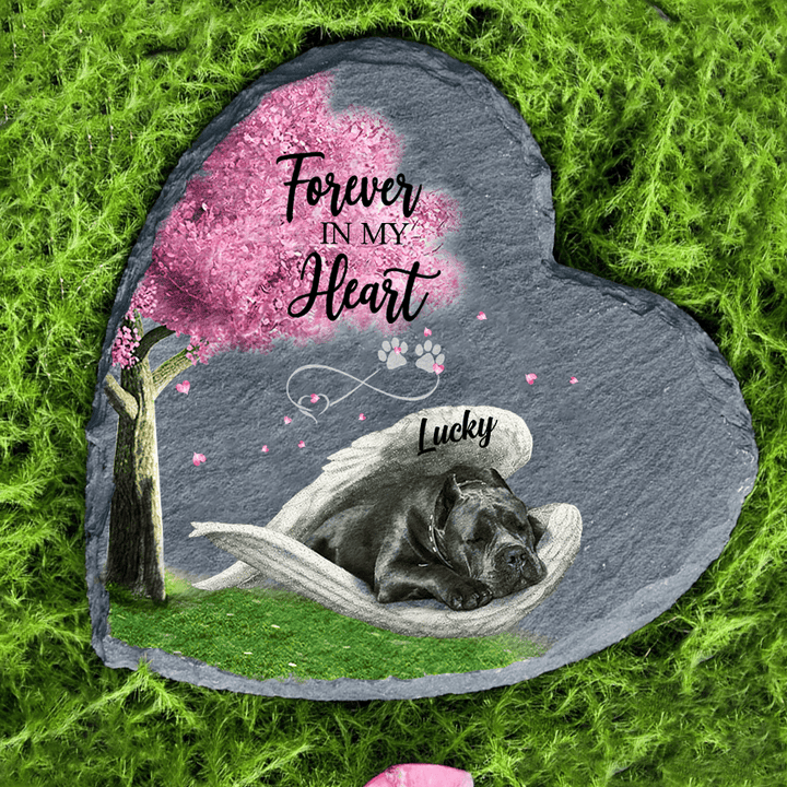 Personalized Cane Corso Sleeping Angel Wing Garden Stone Pet Lover gifts Decor Table Memorial gift for Loss of Dog