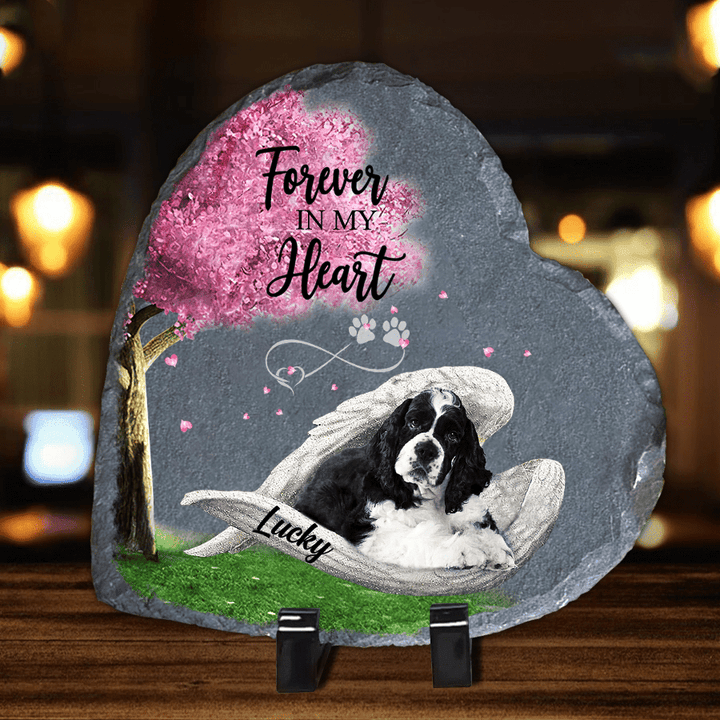 Personalized Cocker Spaniel Sleeping Angel Wing Garden Stone Pet Lovers gifts Memorial gift for Loss of Dog