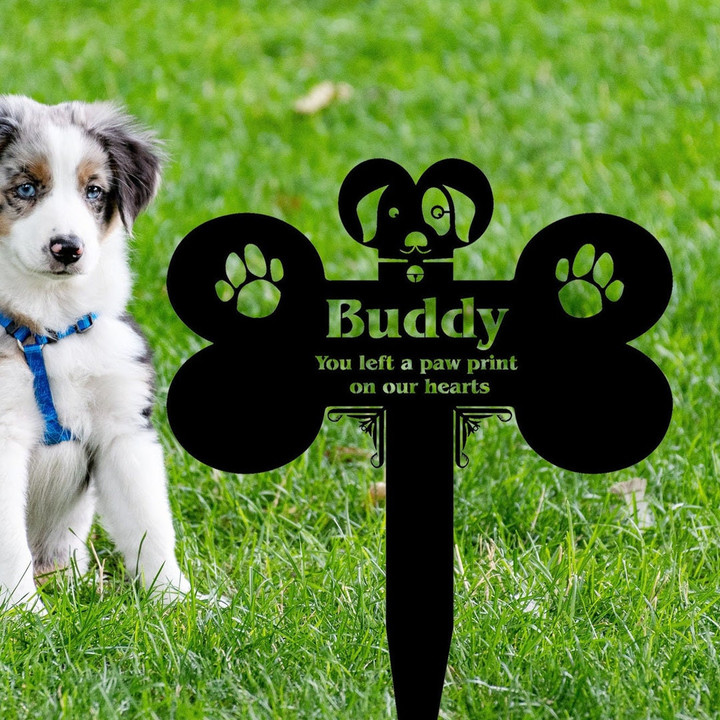 Metal Pet Memorial Stake Metal Custom Garden Stake Dog Memorial Cross Pet Memorial Marker Grave Marker for Dog Memorial Plaque