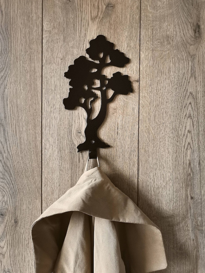 Tree Metal Wall Art Coat Rack , Wall Mounted Coat Rack Hooks, Dressing Rack