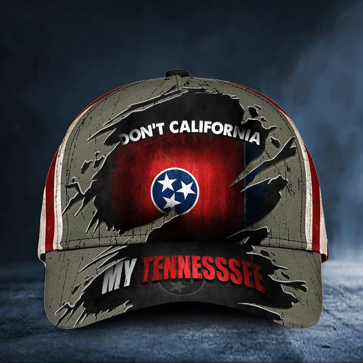 Don'T California My Tennessee Hat Unique Vintage Usa Flag Cap For Men Father In Law Gift Classic Cap