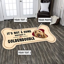Dog Bone Custom Shape Photo Rug, Carpet 10262
