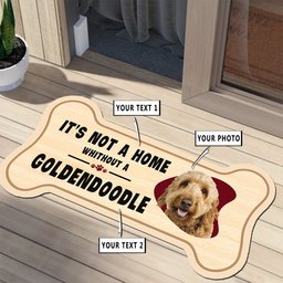 Dog Bone Custom Shape Photo Rug, Carpet 10262