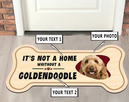 Dog Bone Custom Shape Photo Rug, Carpet 10262