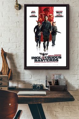 Inglorious Basterds Movie Canvas Movie Framed Matte Canvas Framed Prints, Canvas Paintings Framed Matte Canvas 12x16