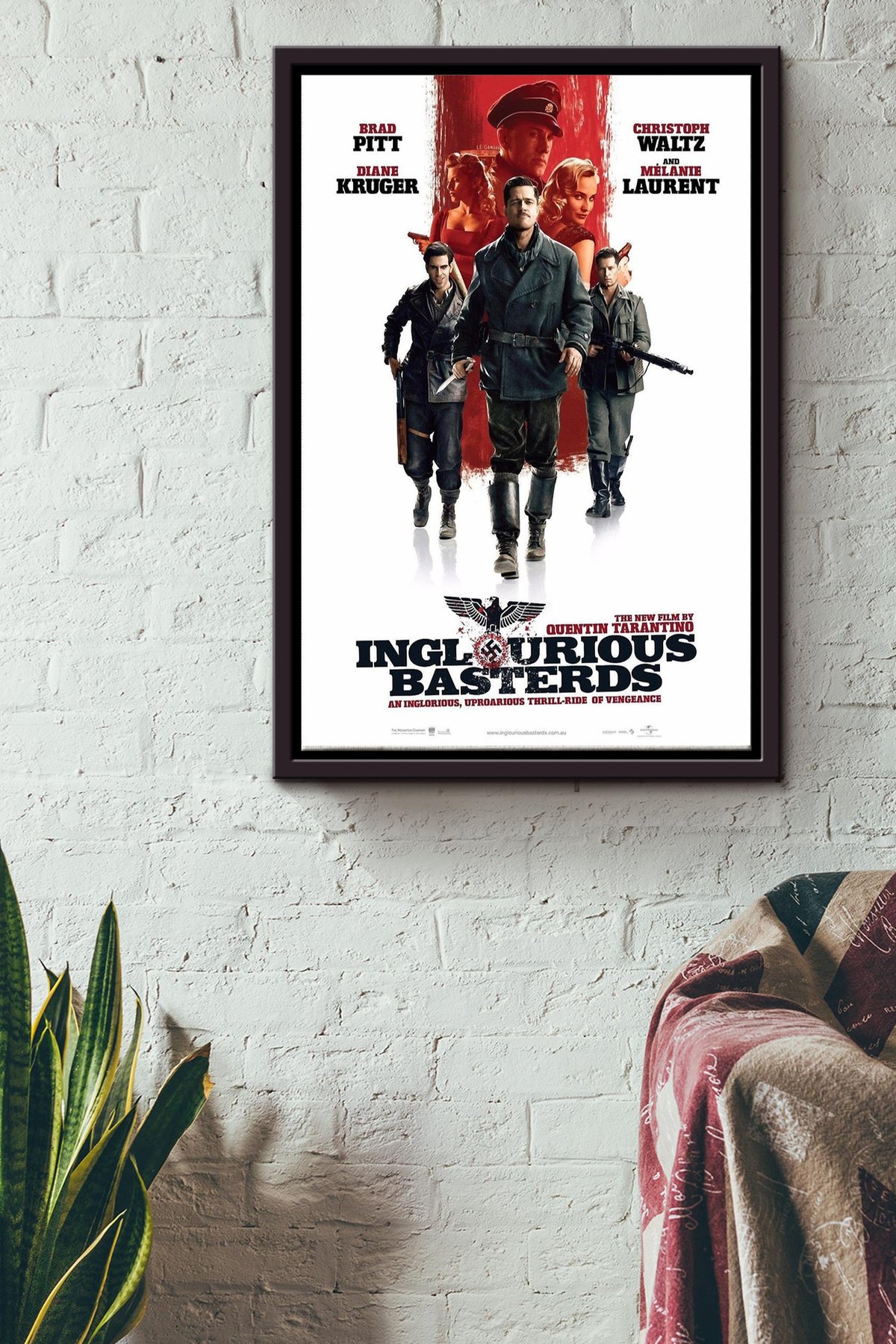Inglorious Basterds Movie Canvas Movie Framed Matte Canvas Framed Prints, Canvas Paintings Framed Matte Canvas 8x10