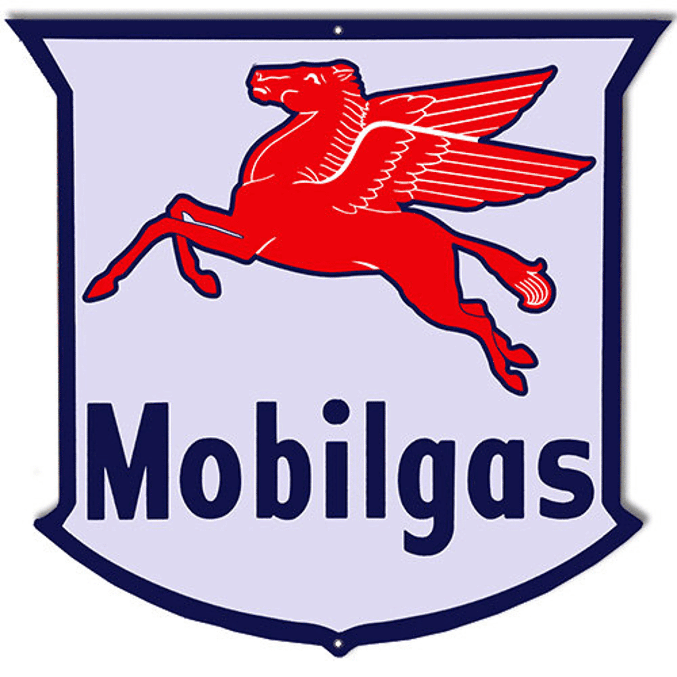 Mobilgas Station Pegasus Sign Metal Sign Vintage Style Retro Garage Ar ...