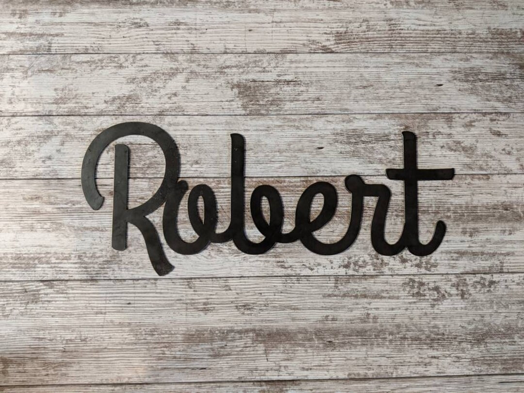Personalized Name Sign for Childs Room, Kid's Room Sign, Cursive Word ...
