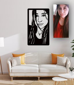 Custom Portrait from Photo, Custom Metal Wall Art, Personalized Photo Gifts, Personalized Gift for her, Custom Gift for him, Metal picture