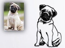 Custom Metal Pet Portrait From Photo, Pet Memorial Gift, Pet Loss Gift, Personalized Dog Portrait, Dog Lover Gift, Pet Bereavement Gift, Her & His gift