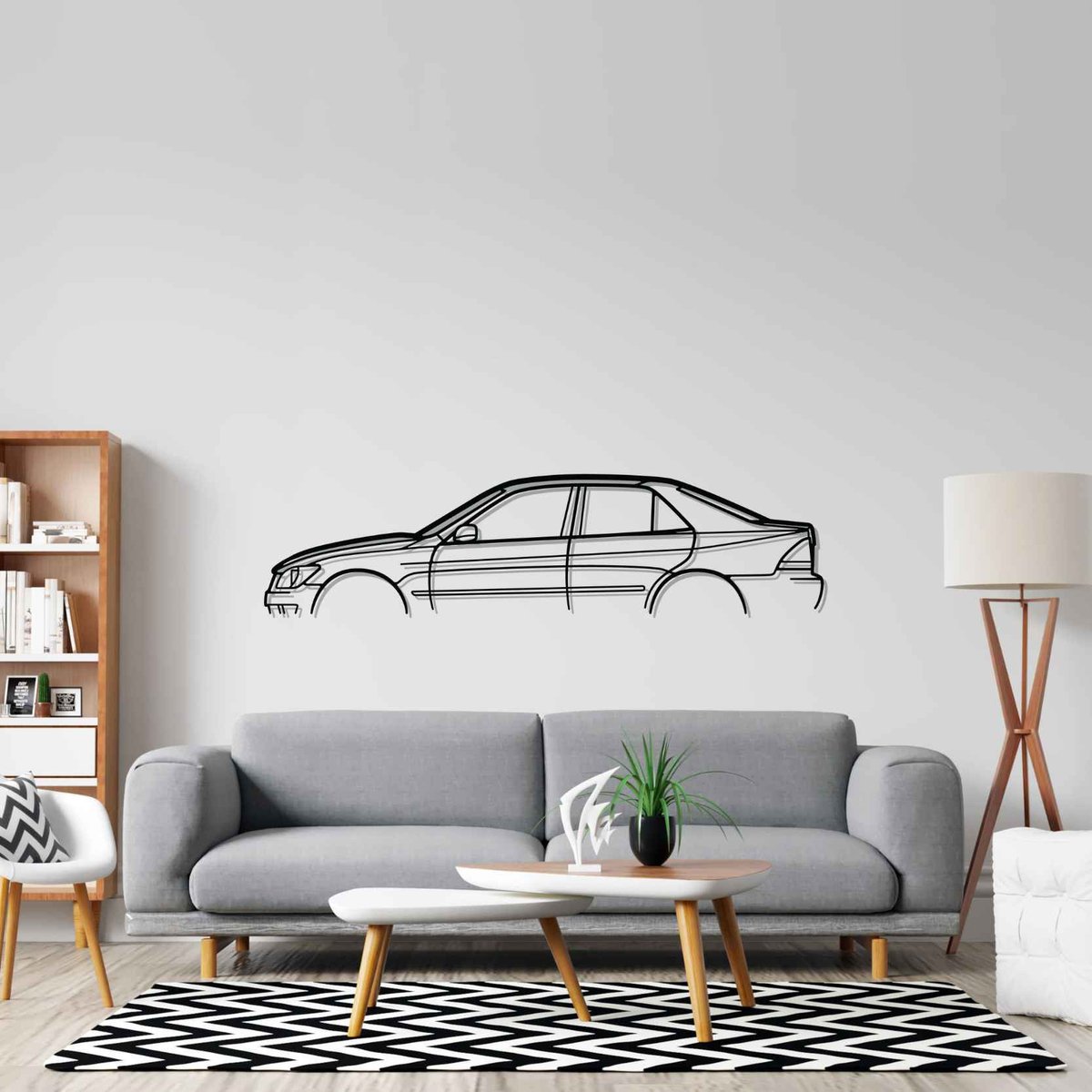 IS 300 2004 Classic Silhouette Metal Wall Art, Custom Car Wall Sign, Personalized Car Metal Wall Art, Gift for Him, Gift for Her, Gift For Car Lovers