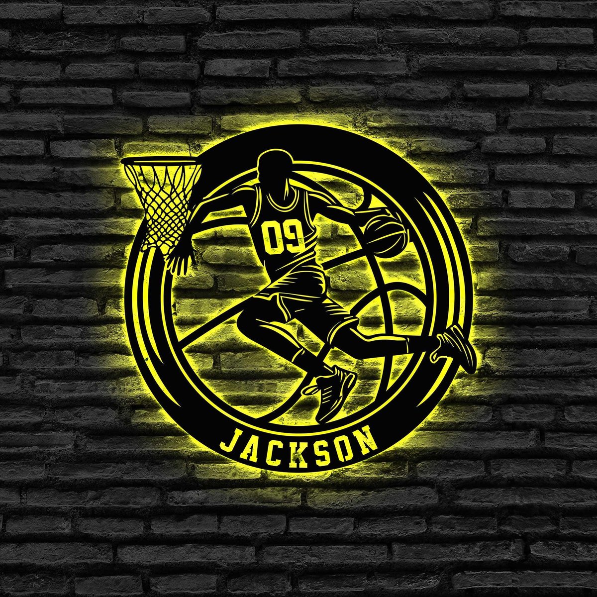 Custom Lacrosse Metal Sign With Led Lights Lacrosse Player Name Sign Lacrosse Room Decor Home Decor Lacrosse Birthday Gift