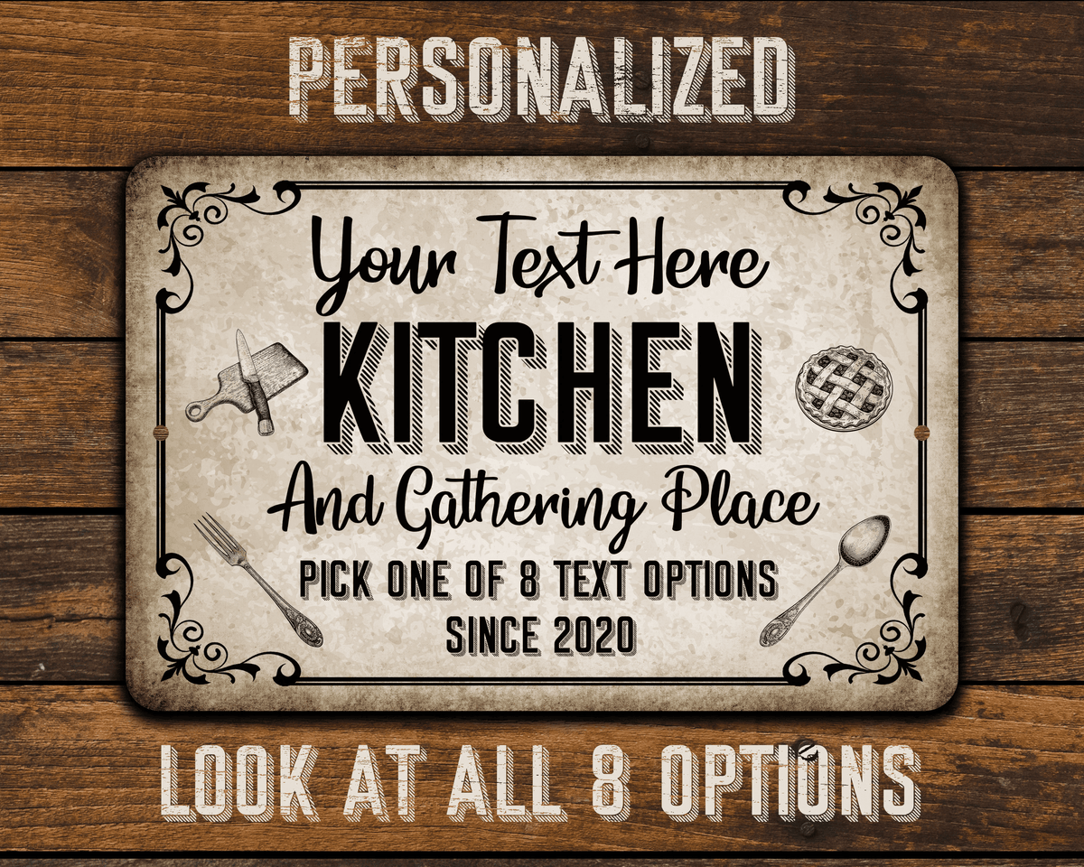 Kitchen Sign - Farmhouse Kitchen Sign - Custom Kitchen - Personalized Kitchen Decor