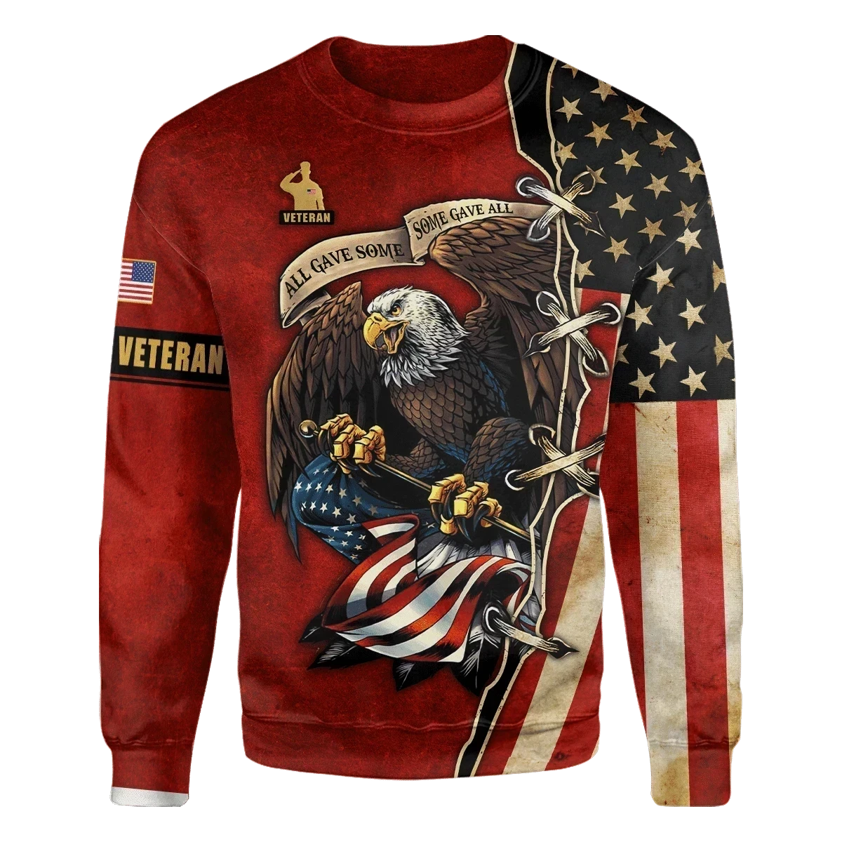 All Gave Some - Some Gave All - Us Veteran Sweatshirt, Retirement Gift Idea For Him