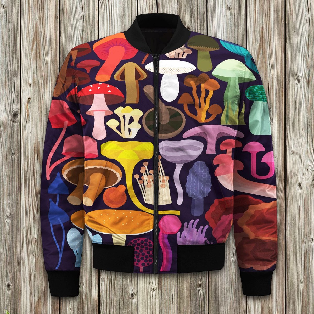Mushroom Bomber Jackets | Winter Jacket | Winter Clothing Men-Woman