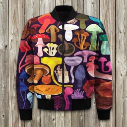 Mushroom Bomber Jackets | Winter Jacket | Winter Clothing Men-Woman