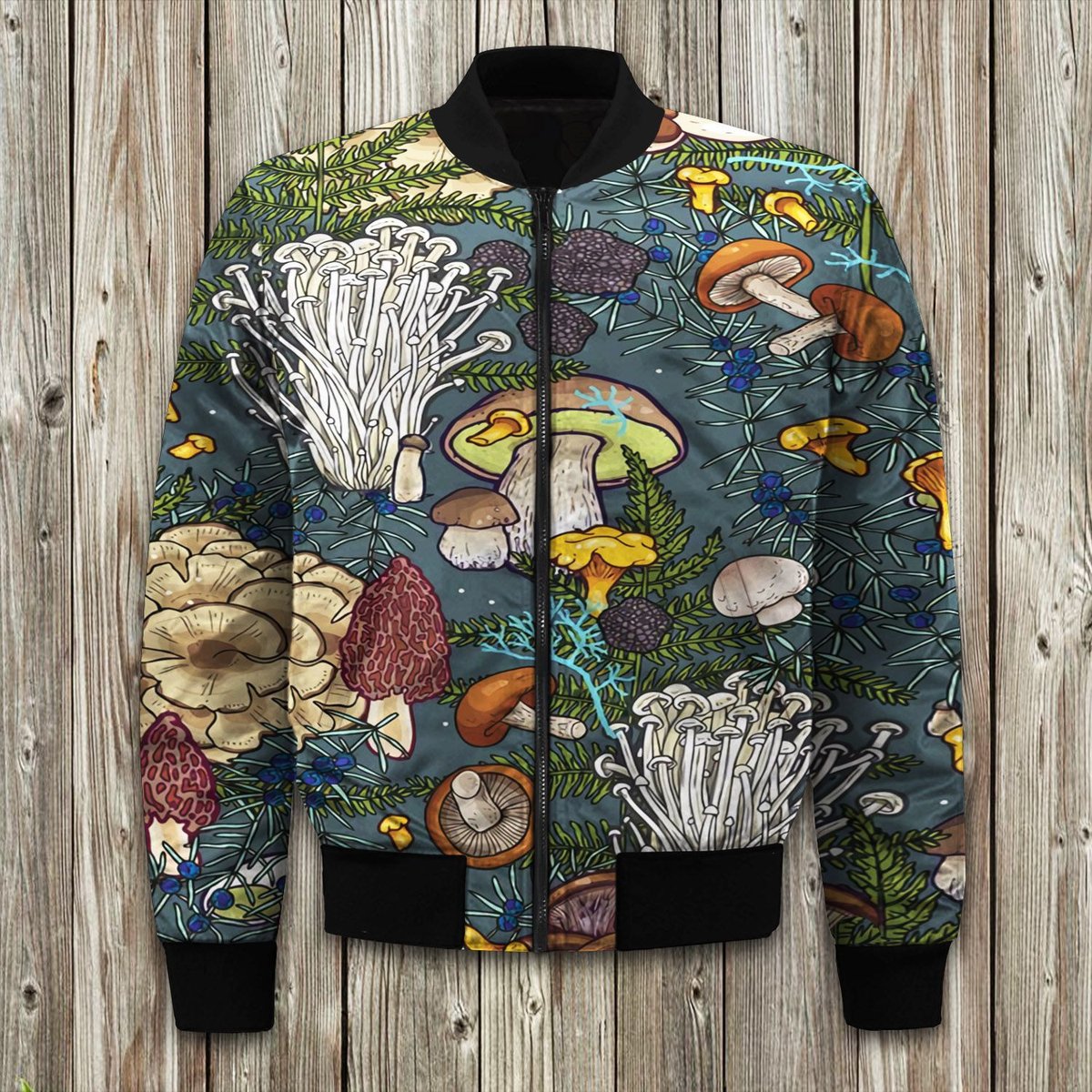 Mushroom Bomber Jackets | Winter Jacket | Winter Clothing Men-Woman