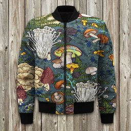 Mushroom Bomber Jackets | Winter Jacket | Winter Clothing Men-Woman