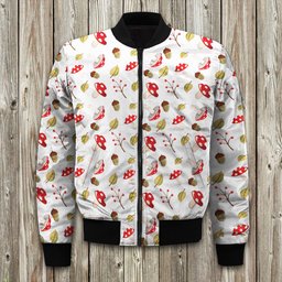 Mushroom Bomber Jackets | Winter Jacket | Winter Clothing Men-Woman