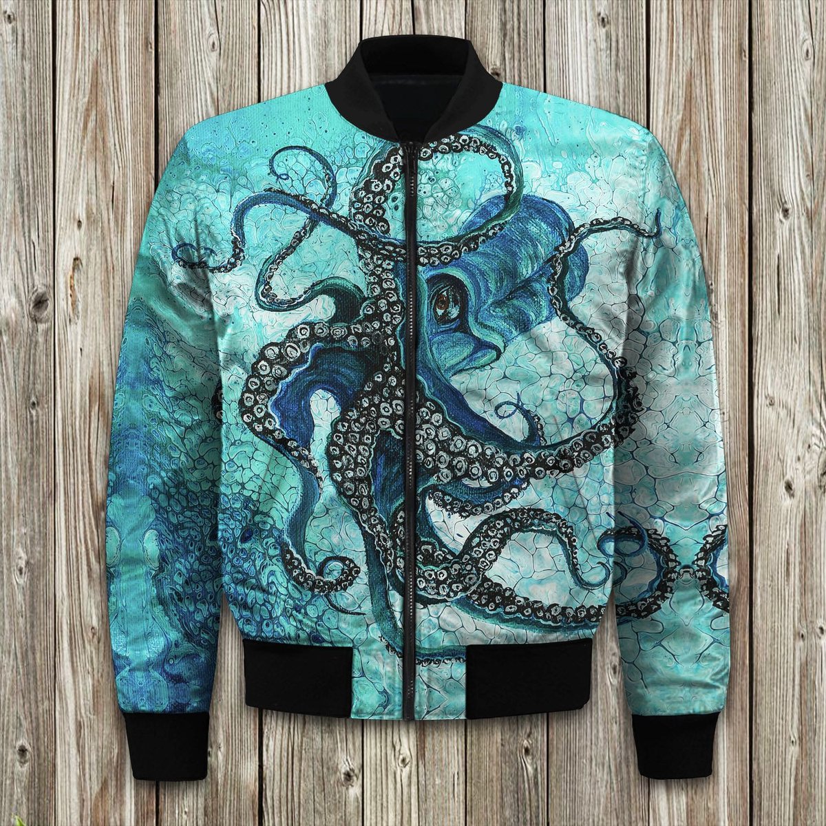 Octopus Bomber Jackets | Winter Jacket | Winter Clothing Men-Woman