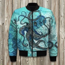 Octopus Bomber Jackets | Winter Jacket | Winter Clothing Men-Woman