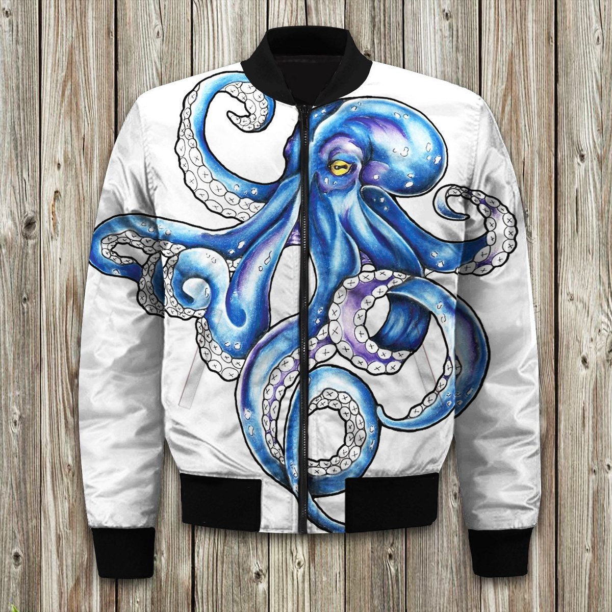 Octopus Bomber Jackets | Winter Jacket | Winter Clothing Men-Woman