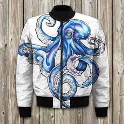 Octopus Bomber Jackets | Winter Jacket | Winter Clothing Men-Woman