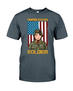 United States Soldier American Flag And Female Soldier Veterans Day T-shirt, Hoodie, Sweatshirt