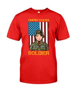 United States Soldier American Flag And Female Soldier Veterans Day T-shirt, Hoodie, Sweatshirt
