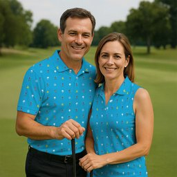 30th Anniversary Sport Movie Character Blue Golf Shirt - 3D Shirt (View 6)