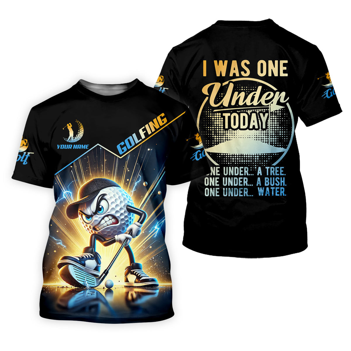 I Was One Under Today golf polo shirt, dad golf gift (View 6)