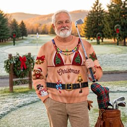 Tree Bikini Lights Ugly Christmas Sweater, Christmas Gifts, Christmas Sweater Gift