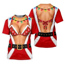 Santa Coat Bikini Lights Christmas Golf Shirt, Golf Polo For Men, Mens Golf Clothing