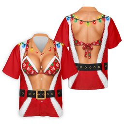 Santa Coat Bikini Lights Christmas Golf Shirt, Golf Polo For Men, Mens Golf Clothing