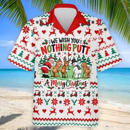 We Wish You Nothing Putt Christmas Golf Shirt, Golf Shirts For Men, Mens Golf Shirts