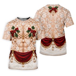 White Lace Pearls Christmas Golf Shirt, Golf Shirts For Women, Womens Golf Clothing