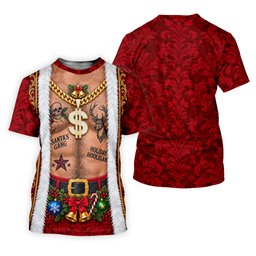 Santa's Gang Hairy Chest Christmas Golf Shirt, Womens Golf Tops, Ladies Golf Apparel