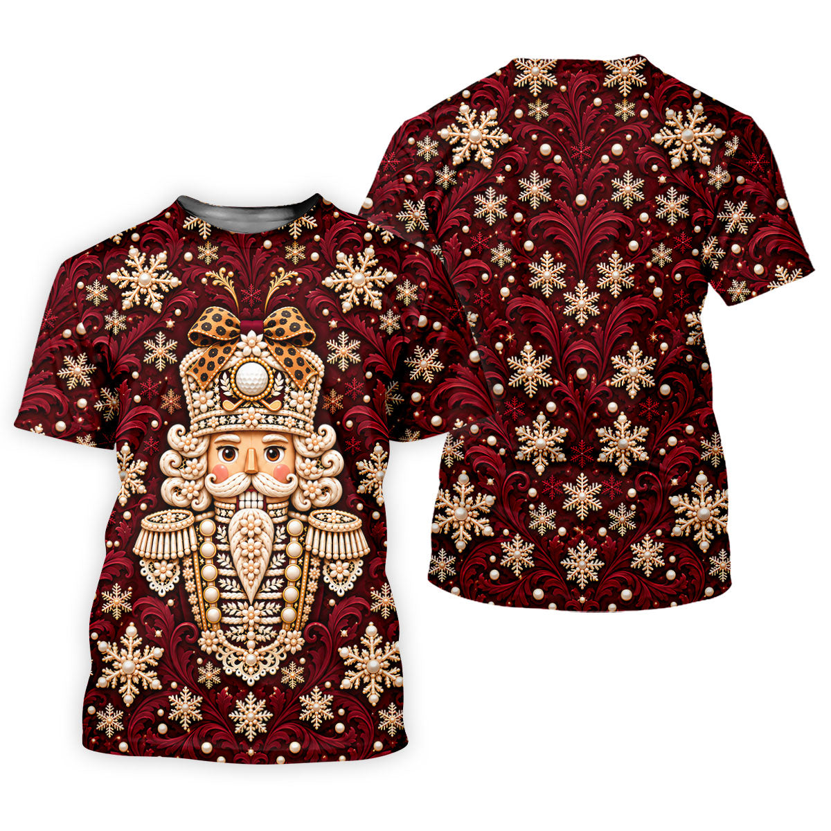Pearl Nutcracker Christmas Golf Shirt, Womens Golf Apparel, Golf Shirts For Women