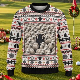 Black Sheep Fair Isle Ugly Christmas Sweater, Funny Christmas Outfit, Christmas Gifts