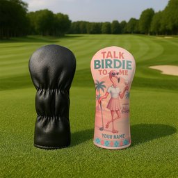 Personalized Flamingo Golf Head Cover - Golf Gift For Golfers - View 3