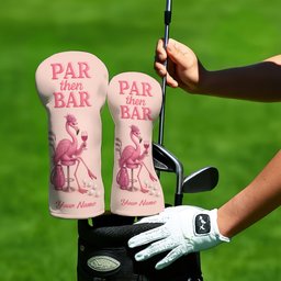 Flamingo Golf Head Cover - Custom Golf Headcovers Gift - View 4
