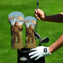 Bigfoot Golf And Beer Head Cover - Custom Golf Headcovers - View 4