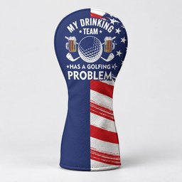 My Drinking Team Has A Golfing Problem Golf Head Cover, Golf Lover Gift, Golfer Gift