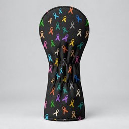 Cancer Sucks In Every Color Butterfly Golf Head Cover, Golf Lover Gift, Driver Cover