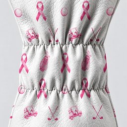 Pink Ribbon Breast Cancer Awareness Golf Head Cover, Ladies Golf Gift, Gift For Her