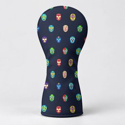 Lucha Libre Mask Cinco De Mayo Golf Head Cover, Fiesta Golf Gift, Golf Gifts For Him