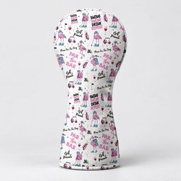 Par Then Bar Flamingo Funny Golf Head Cover, Golf Bag Accessories, Driver Head Cover