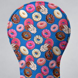 Funny Donut Adult Humor Blue And Pink Golf Head Cover, Gift For Golfers, Golfer Gift